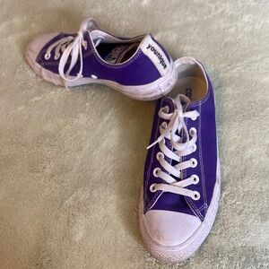 Converse All Stars • Younique | Purple and White Chuck Taylor Shoes | Size 8